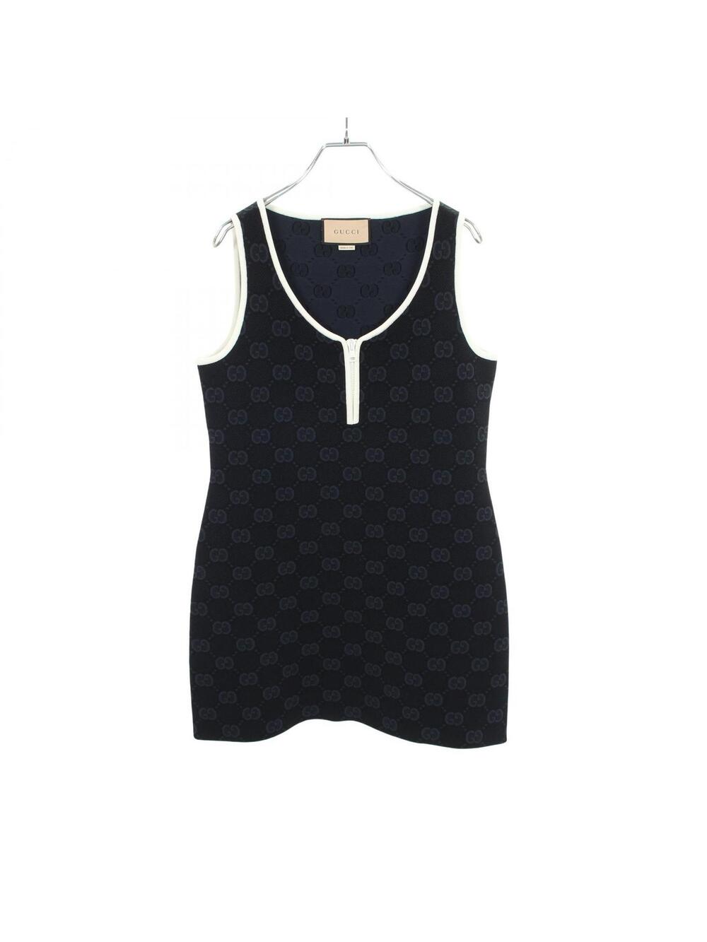 Gucci Gg Pattern Sleeveless Top Dress #374512G10B